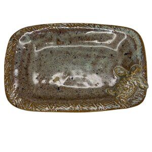Korpnick Seagrove Brown Turtle Pottery Mud Puddle Glazed Keys Dish Beach House